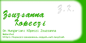 zsuzsanna kopeczi business card