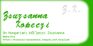 zsuzsanna kopeczi business card